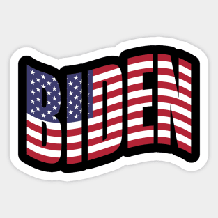 Vote for Biden American Flag | 2020 Presidential Election | Vote Democrat for Positive Change Sticker